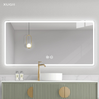 智能浴室镜带灯挂墙led卫浴发光防雾镜厕所卫生间镜子触摸屏定制