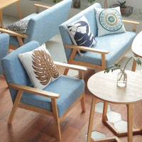 网红奶茶小吃甜品店沙发洽谈简约休闲咖啡厅桌椅组合双人茶几卡座