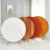 圆形折叠餐桌正方形桌实木可吃饭桌大圆桌小户型家用折叠饭桌