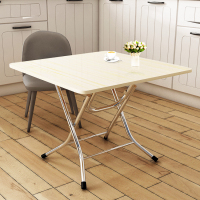 折叠桌餐桌家用小方桌地摊饭桌出租房小户型正方形桌子麻将桌