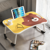 床上小桌子宿舍学生笔记本电脑家用书桌卧室坐地床上桌懒人桌