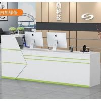 收银台柜台前台接待台现代简约大气服装店美容院公司吧台桌前台桌