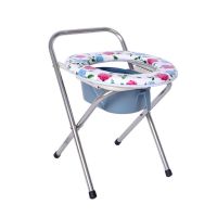 老人坐便器孕妇移动马桶老年人坐便椅成人便携家用塑料坐便器防|经济带便桶带坐垫款