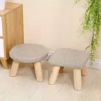 实木凳子换鞋凳布艺凳子小凳子成人板凳木凳儿童凳茶凳家用蘑菇凳