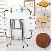 圆形简易折叠餐桌圆桌实木可吃饭桌子大圆桌小户型家用折叠饭桌子