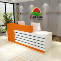 简约现代公司前台接待台公司前台桌办公桌接待台吧台迎宾台收银台