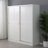 大衣柜实木推拉移门1/1.2/1.4/1.5/1.6/1.8/2米卧室简易衣橱定制