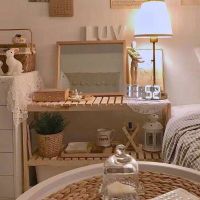 ins风床头柜北欧风卧室置物架实木排骨架落地飘窗收纳架租房改造