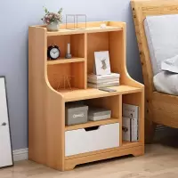 床头柜床边小柜子卧室置物架现代简约实木色小型北欧简易收纳柜子