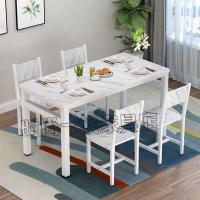 餐桌椅组合家用小户型吃饭桌子饭店小吃店食堂快餐桌现代桌椅