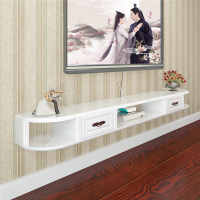 挂墙电视柜欧式小户型壁挂式客厅墙机顶盒置物架卧室悬挂实木