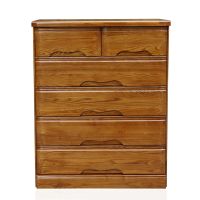 实木五斗柜榆木卧室储物柜水曲柳抽屉式客厅多功能收纳六斗橱
