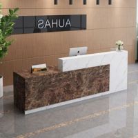 公司前台接待台培训机构桌奶茶店柜台服务台迎宾台转角吧台收银台