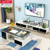 欧式电视柜茶几现代可伸缩电视柜客厅储物柜小户型玄