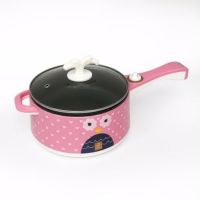电炖锅煲汤锅小懒人火锅自热多功能电火锅电炒锅|粉色电炒锅 带蒸笼