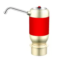 充电式桶装水电动抽水器家用纯净水桶矿泉水饮水机自动上水器|S60A红色不锈钢出水管