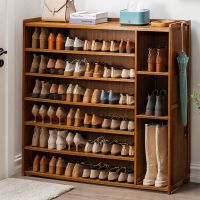 鞋架子简易房门口收纳家用室内多层防尘经济型楠竹特价置物放鞋柜