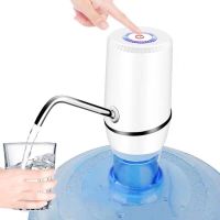 桶装水抽水器充电饮水机水泵家用电动纯净水压水器自动出水器|M19白色(双电泵+出水快+可拆卸)