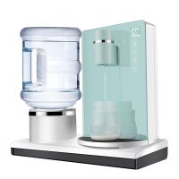 3秒即热式饮水机台式迷你速热直饮家用办公冲奶桌面智能自动|薄荷绿(5L以下水桶可用)