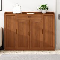 简易鞋柜多层宿舍楠竹置物架楠竹实木家用门口收纳神器鞋架子防尘