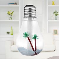 usb灯泡空气香薰机加湿器迷你便携式家用调静音小型卧室补水喷雾|银色