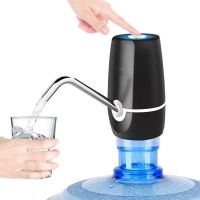 桶装水抽水器充电饮水机水泵家用电动纯净水桶压水器自动出水器吸|M1黑色+蓝色显示+304钢管(速充