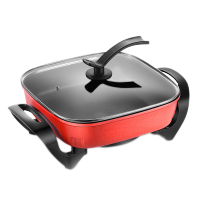 麦饭石锅家用韩式多功能电热锅电炒锅电火锅学生宿舍不粘锅火锅锅|迷你电火锅-无赠品