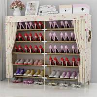 简易鞋架家用经济型宿舍女门口防尘收纳鞋柜省空间多层组装鞋架子