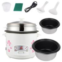 迷你小电饭锅家用双内胆1-8人多功能大容量2l3l5l两人|高配双内胆+礼包+送盖子 5L黑钢1-6人