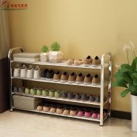 门口宿舍家用特价简易鞋架子多层防尘鞋柜不锈钢经济型收纳鞋柜子