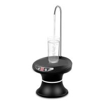 桶装水抽水器托盘款电动饮水机家用纯净水桶矿泉水桶自动上水器|智能定量抽水器-(不加热)黑色