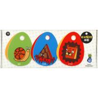 纸狐狸拼图馆 形状配对拼图  幼儿早教启蒙1-2-3岁宝宝益智玩具 撕不烂 含36片几何形状 97875499689