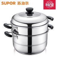 苏泊尔(SUPOR)易存储不锈钢双层复底蒸锅SZ28B2