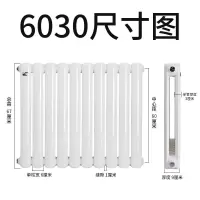 暖气片家用暖气片暖气片双水道壁挂装饰型取暖器6030散热器钢二柱