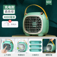 办公室电风扇李佳埼推荐]桌面便携式风扇喷雾迷你小型加湿器学生宿舍床上二合一制|此项1