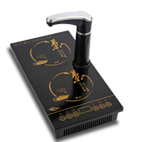 茶桌茶台平底烧茶壶嵌入式电磁炉茶具烧水壶茶炉泡茶盈悦平板电磁|-11茶字花纹款(不要水壶和锅)面板尺寸20*37cm