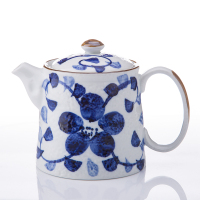 陶瓷滤杯滴漏式冲手冲咖啡壶套装日式手绘咖啡壶杯器具|蓝腾花壶