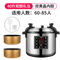 商用电压力锅饭店食堂大容量8l12l25l高压锅电饭煲双胆|40升双胆+密封圈+插座