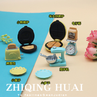 缩小迷你bjd仿真家电早餐烤面包机一套娃娃搅拌器烤盘微模型玩具|一套都要了