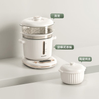 专用家用全自动燕窝炖盅陶瓷隔水炖煮粥养生锅电炖锅小煲汤锅|珍珠白(炖盅套装)