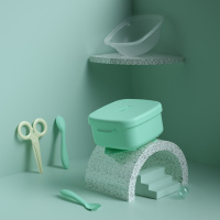 凯艳家儿童餐具宝宝注水保温碗吸盘碗便携外出婴儿碗勺套装辅食碗