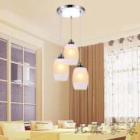 吊灯餐厅吊灯现代简约餐吊灯饰创意LED吧台饭厅吊灯三头餐厅灯