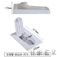 蹲便器洗衣池带洗手盆冲水箱 带盖子蹲便器防臭 小户型厕所蹲坑大便器盖板新款