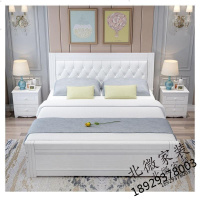 实木床1.8米双人床架现代简约1.5米主卧经济型欧式软包木床单人床欧因