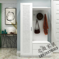 鞋柜现代简约厅柜挂衣架客厅隔断玄关柜储物柜衣帽柜带穿衣镜子