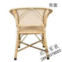 苏宁放心购户外藤制老人藤椅家用竹编小藤椅单人藤椅老式休闲腾椅圈椅靠背椅