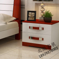 床边柜双抽屉简易床头柜-8 实木收纳柜 储物柜 创意松木小柜子