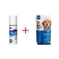 包教会]宠物狗狗定位排便诱导剂厕所诱便剂训厕剂大小便养狗用品|诱导剂+训犬牛肉粒