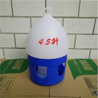 鸽子用品用具水壶鸽子饮水器信鸽水槽鸟用喝水壶草窝站架鸽具食槽|加厚上白下蓝4.5升水壶