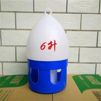 鸽子用品用具水壶鸽子饮水器信鸽水槽鸟用喝水壶草窝站架鸽具食槽|加厚上白下蓝6升水壶